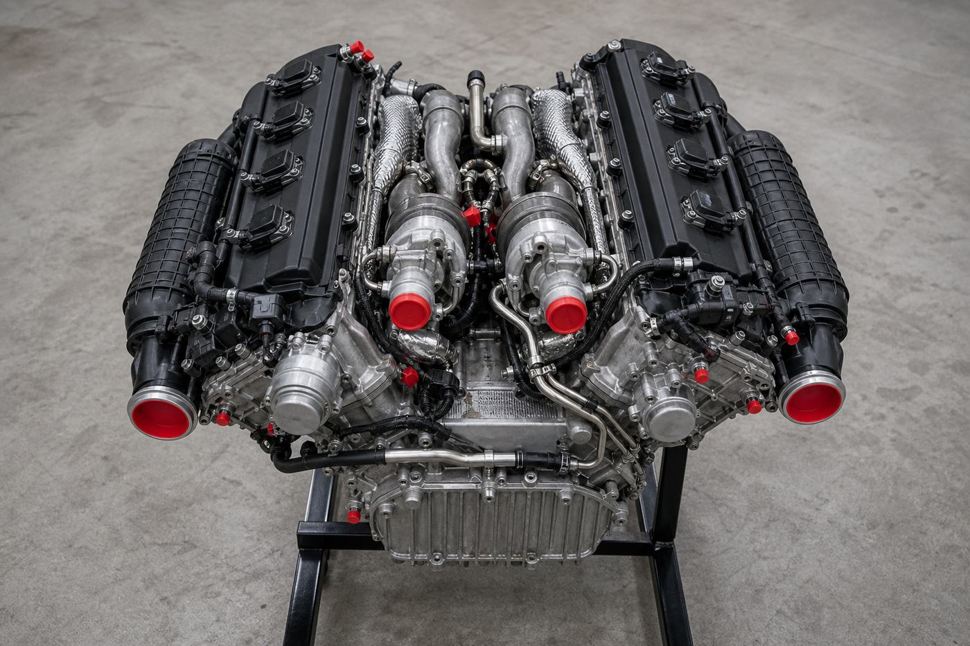 N63 hot-V detail before despatch